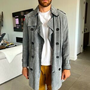 NEW Burberry Prorsum Suede Trench Coat